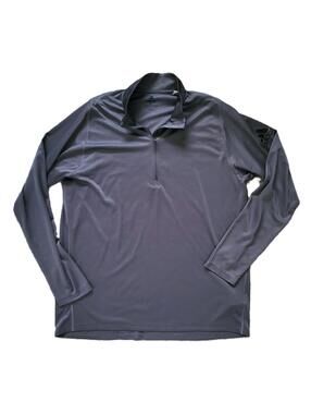 Adidas Men’s XL Gray 1/4 Zip Pullover Climalite Lightweight Performance Shirt
